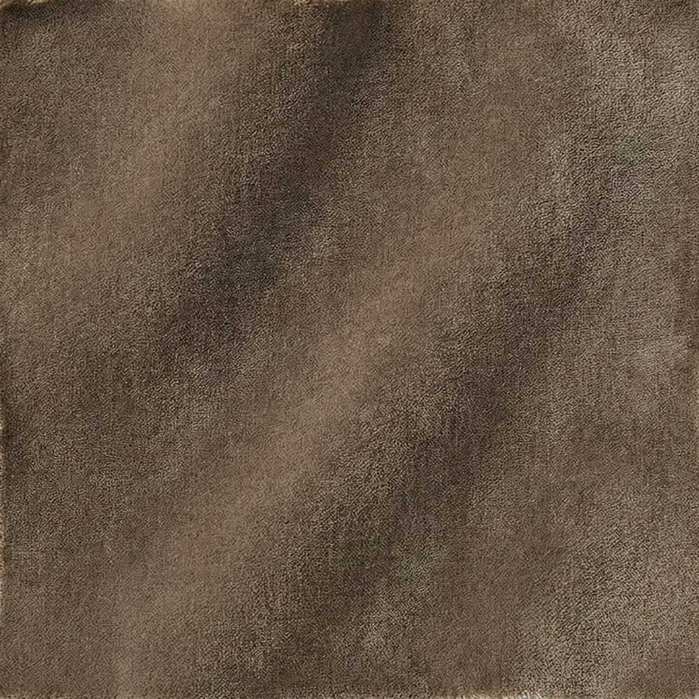High-resolution swatch of Matte Cotton Velvet in Truffle Brown, showing a dense, light-absorbing pile in a rich, dark cocoa shade with a smooth, uniform texture.